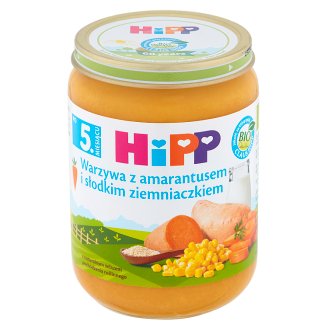 HiPP BIO Warzywa z amarantusem i słodkim ziemniaczkiem po 5. miesiącu 190 g