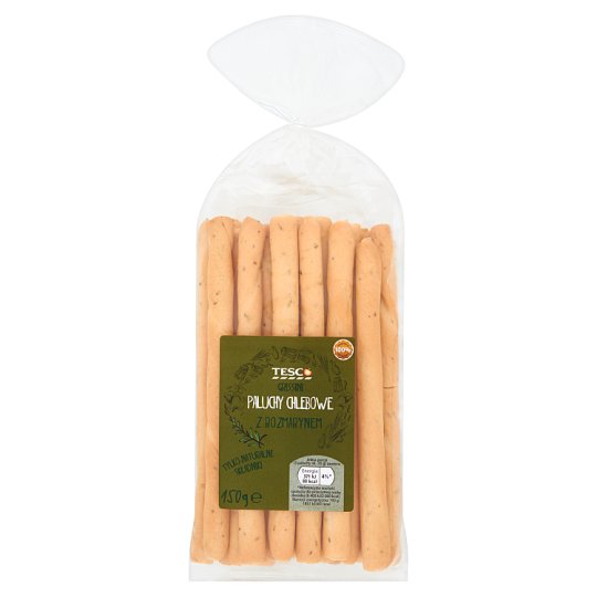 Tesco Grissini Paluchy chlebowe z rozmarynem 150 g