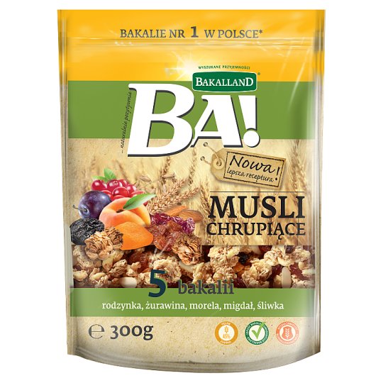 Bakalland Ba! Musli chrupiące 5 bakalii 300 g
