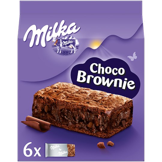 Milka Choco Brownie Ciastka z czekoladą i kawałkami czekolady mlecznej 150 g (6 x 25 g)