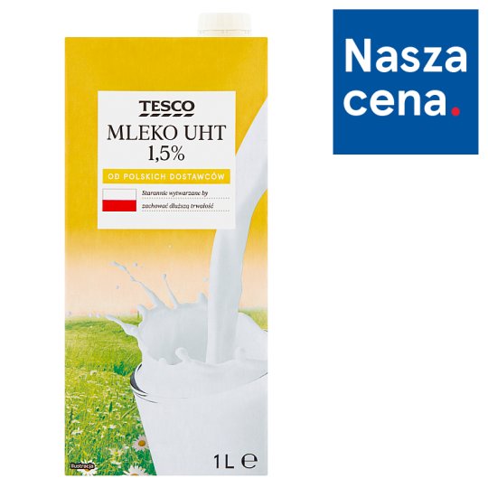 Tesco Mleko UHT 1,5% 1 l