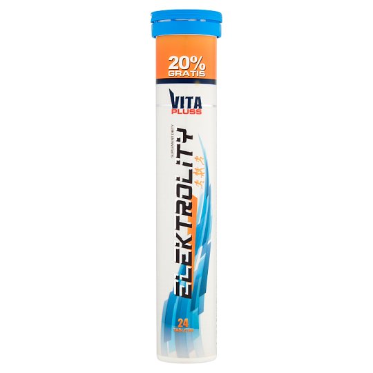 Vita Pluss Elektrolity Tabletki musujące Suplement diety 96 g (24 tabletki)