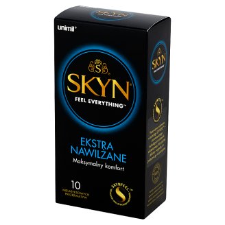 Unimil Skyn Ekstra nawilżane Nielateksowe prezerwatywy 10 sztuk