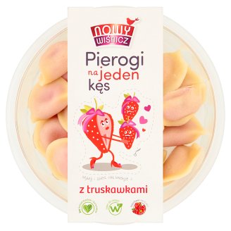 Nowy Wiśnicz Pierogi na jeden kęs z truskawkami 350 g