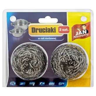 Jan Niezbędny Druciaki ze stali nierdzewnej 2 sztuki