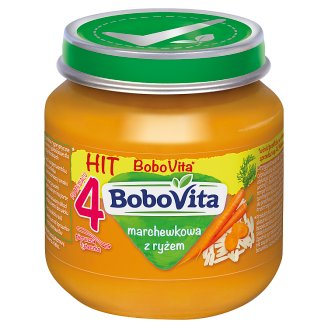 BoboVita Marchewkowa z ryżem po 4 miesiącu 125 g