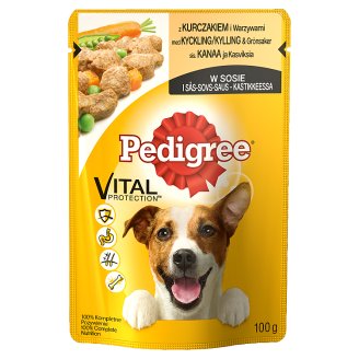 Pedigree z kurczakiem i jagnięciną w sosie Karma pełnoporcjowa 100 g