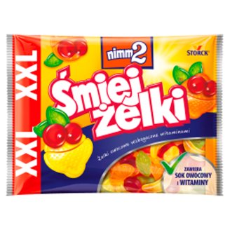 nimm2 Śmiejżelki Żelki owocowe wzbogacone witaminami 180 g