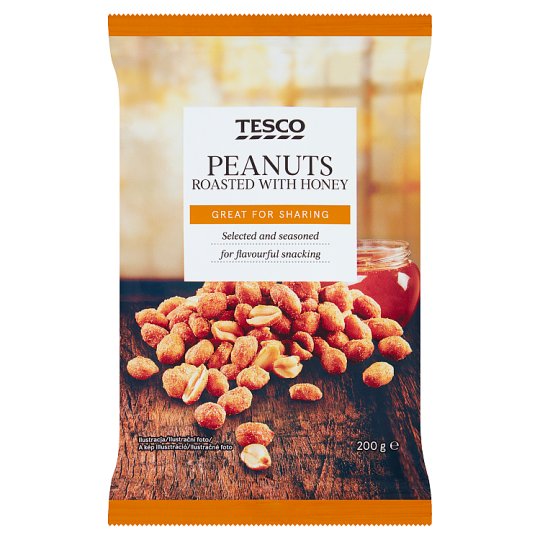 Tesco Orzeszki ziemne smażone z miodem 200 g