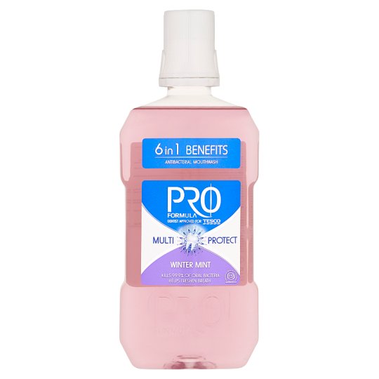 Tesco Pro Formula 6 zalet w 1 Płyn do płukania jamy ustnej 500 ml