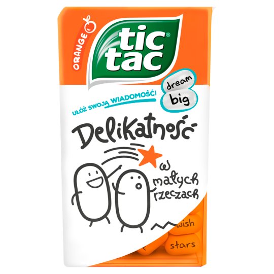 Tic Tac Drażetki o smaku pomarańczowym 49 g