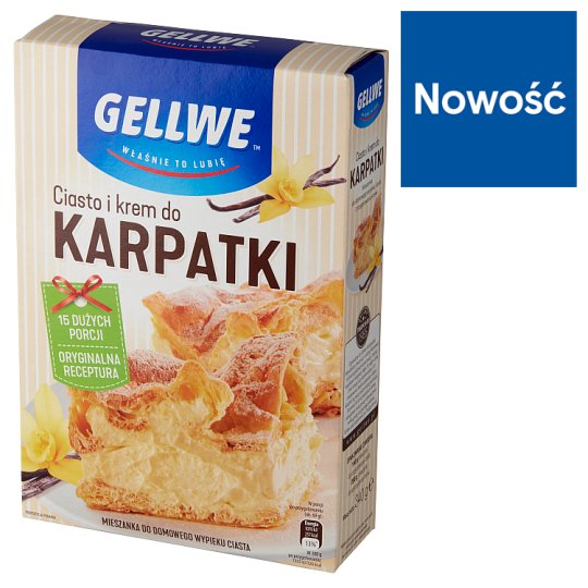 Gellwe Ciasto i krem do karpatki 340 g
