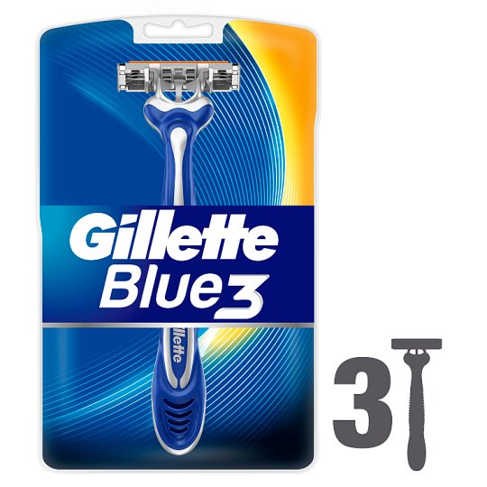 Gillette Blue3 Jednorazowe maszynki do golenia dla mężczyzn, 3 sztuk