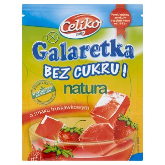 Natura Galaretka bez cukru o smaku truskawkowym 14 g