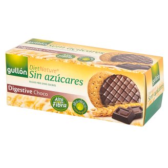 Gullón Digestive Choco Pełnoziarniste ciastka oblane ciemną czekoladą 270 g