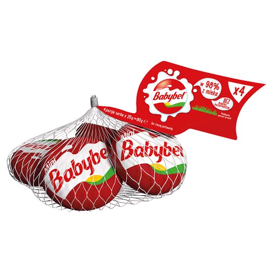 Mini Babybel Ser tłusty 80 g (4 sztuki)