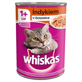 Whiskas z indykiem w galaretce Karma pełnoporcjowa 400 g