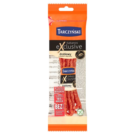 Tarczyński Kabanos Exclusive drobiowy z dodatkiem wieprzowiny 120 g