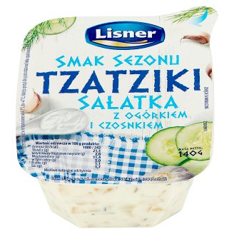 Lisner Smak Sezonu Tzatziki Sałatka z ogórkiem i czosnkiem 140 g