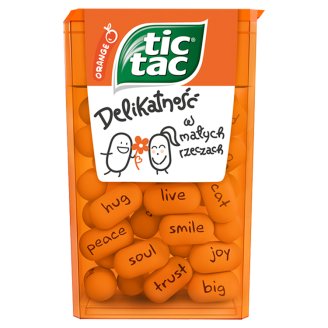 Tic Tac Orange Drażetki o smaku pomarańczowym 18 g