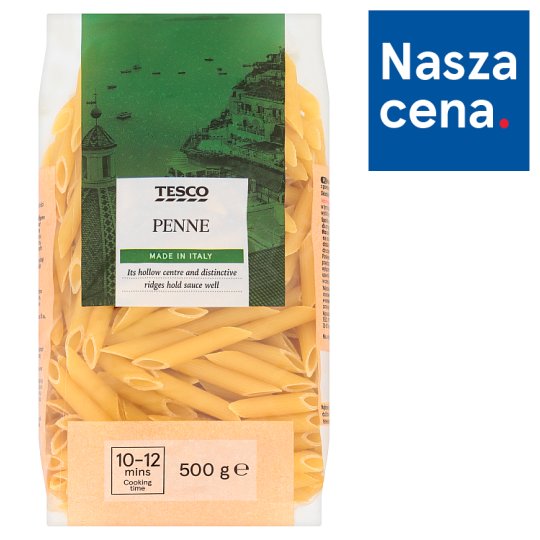 Tesco Makaron bezjajeczny penne 500 g