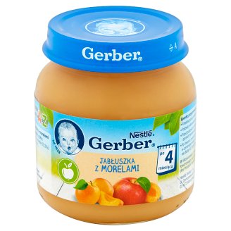 Gerber Jabłuszka z morelami po 4 miesiącu 125 g