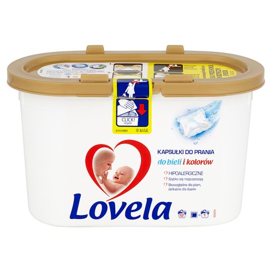 Lovela Hipoalergiczne kapsułki do prania do bieli i kolorów 228 ml (12 x 19 ml)