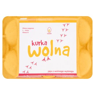 Kurka Wolna Jaja z wolnego wybiegu kl. L 6 sztuk