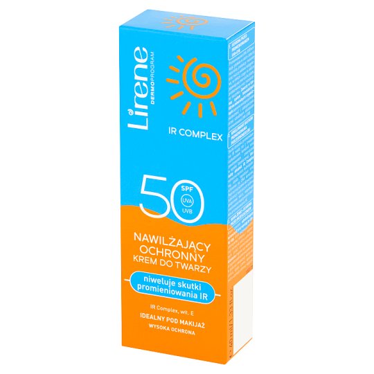 Lirene Nawilżający ochronny krem do twarzy SPF 50 40 ml