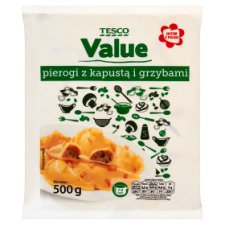 Tesco Value Dumplings with Cabbage and Mushroom 500 g