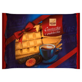 Oatland Biscuit Co. Ciasteczka z pudełeczka Wafle nadziewane kremem chałwowym 600 g