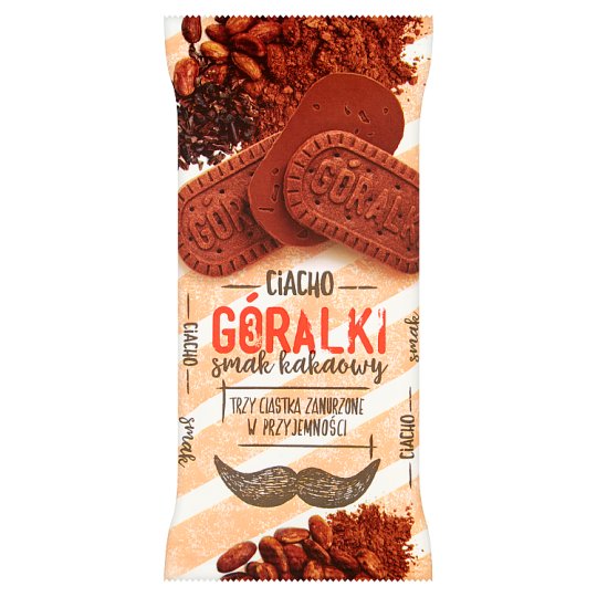 Góralki smak kakaowy Ciastka w polewie mleczno-kakaowej 38 g