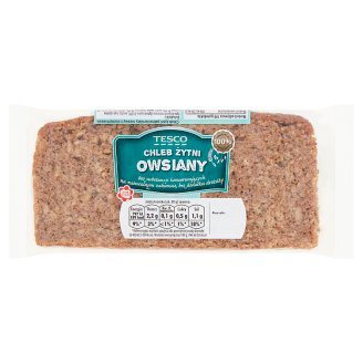Tesco Chleb żytni owsiany 400 g