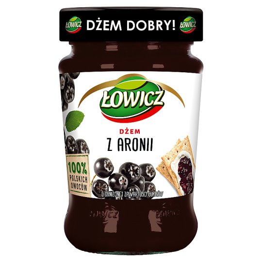 Łowicz Dżem z aronii niskosłodzony 280 g