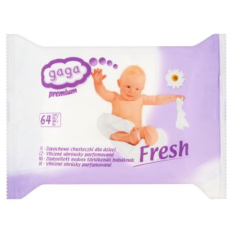 Gaga Premium Fresh Zapachowe chusteczki dla dzieci 4 x 64 sztuki