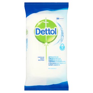 Dettol Antybakteryjne chusteczki do mycia powierzchni 84 sztuki