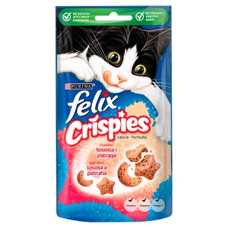 Felix Crispies Uzupełniająca karma o smaku łososia i pstrąga 45 g