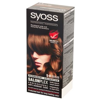 Syoss SalonPlex Farba do włosów Orzechowy brąz 5-8