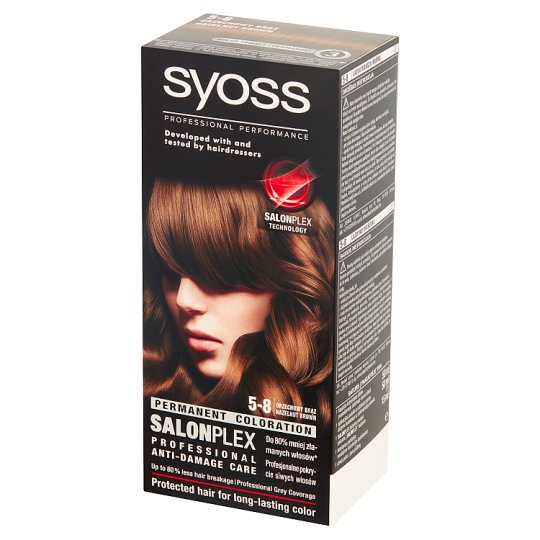 Syoss SalonPlex Farba do włosów orzechowy brąz 5-8