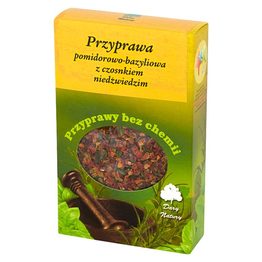 Dary Natury Przyprawa pomidorowo-bazyliowa z czosnkiem niedźwiedzim 40 g