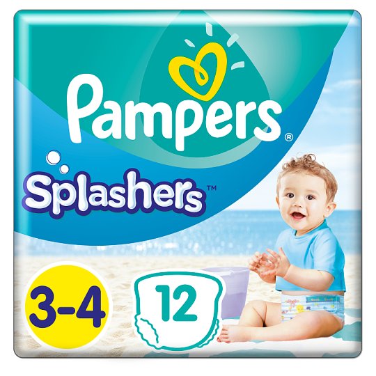 Pampers Splashers, R3-4, 12 jednorazowych pieluch do pływania