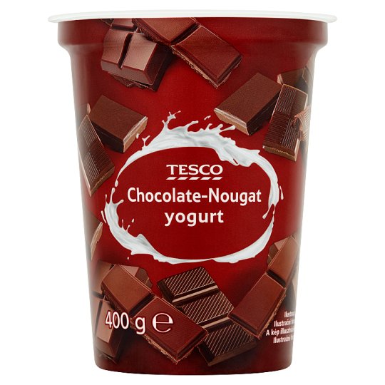Tesco Jogurt czekoladowo-nugatowy 400 g