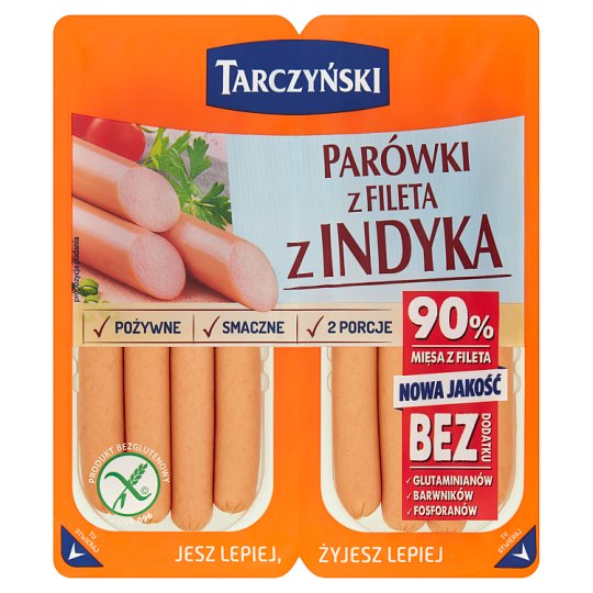 Tarczyński Parówki z fileta z indyka 180 g (2 x 90 g)