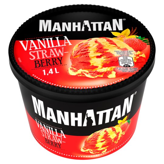 Manhattan Classic Vanilla Strawberry Ice Cream 1.4 L