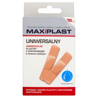 Maxiplast Uniwersalny Plastry z opatrunkiem 20 sztuk