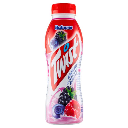 Bakoma Twist Jogurt z owocami leśnymi 400 g
