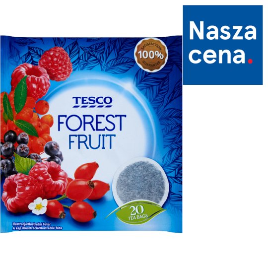 Tesco Forest Fruit Herbatka owocowa 40 g (20 torebek)