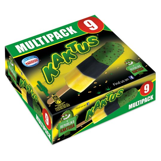 Kaktus Lody wodne o smaku cytrynowo-jagodowym 405 ml (9 x 45 ml)