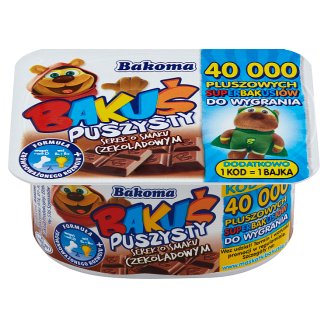 Bakoma Bakuś Puszysty serek o smaku czekoladowym 90 g