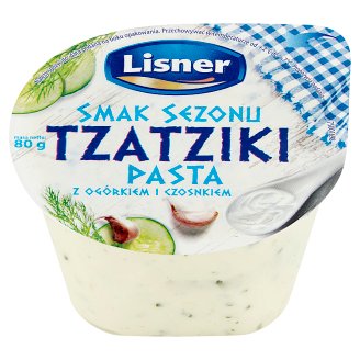 Lisner Smak Sezonu Tzatziki Pasta z ogórkiem i czosnkiem 80 g